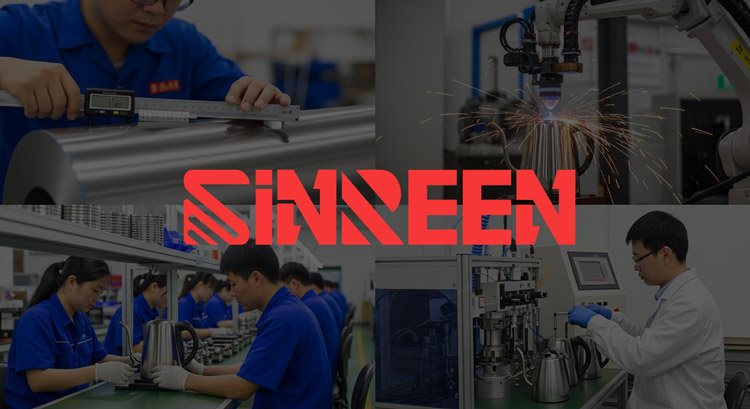 Inside the SINREEN electric kettle factory, a leading electric kettle manufacturer.