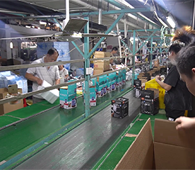 Electric kettle factory - Assembly line display area